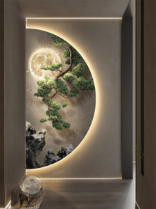 Tranh một nửa vòng tròn sáng tạo