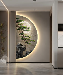 Tranh một nửa vòng tròn sáng tạo