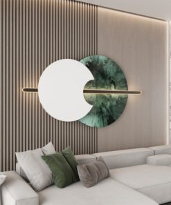 Tranh sắt treo phòng khách tối giản