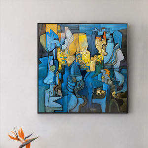 Tranh sơn dầu trừu tượng đẹp