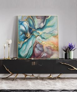 Tranh sơn dầu vẽ tay trừu tượng