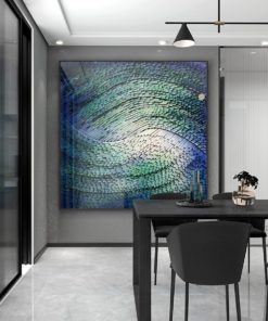 Tranh trừu tượng 3D khổ vuông chất liệu cao cấp