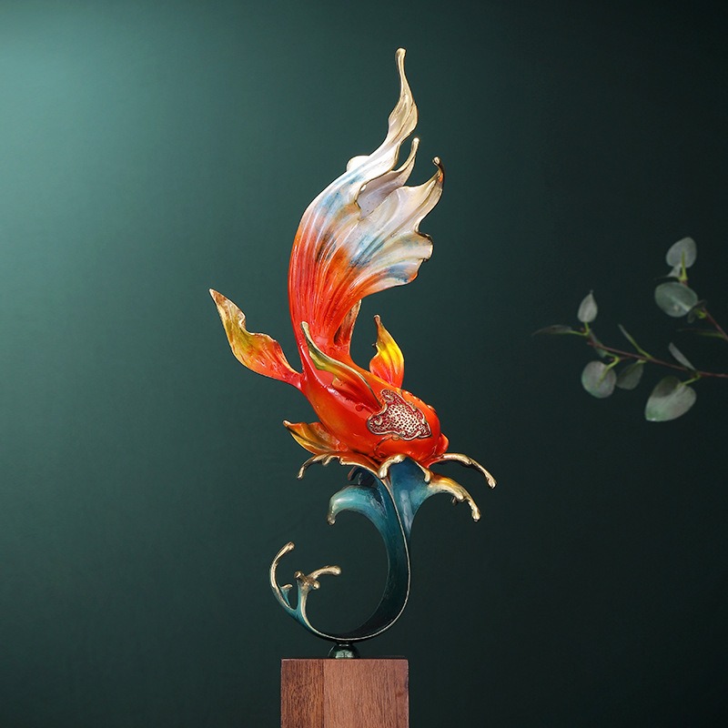 Tượng cá Koi trang trí