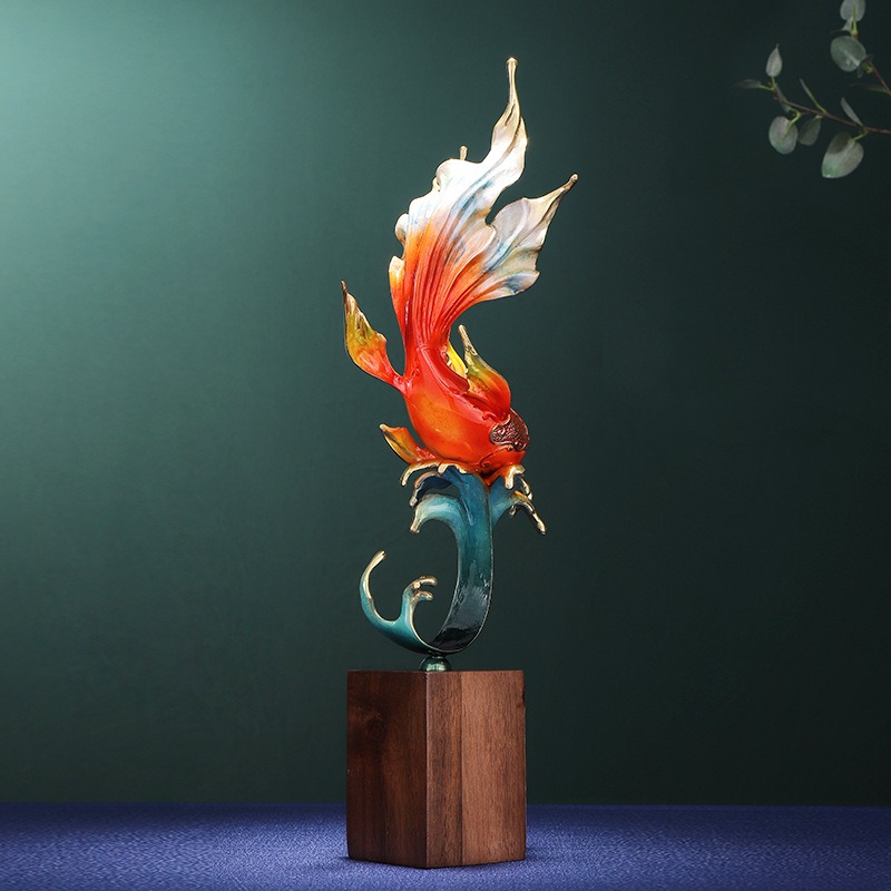 Tượng cá Koi trang trí