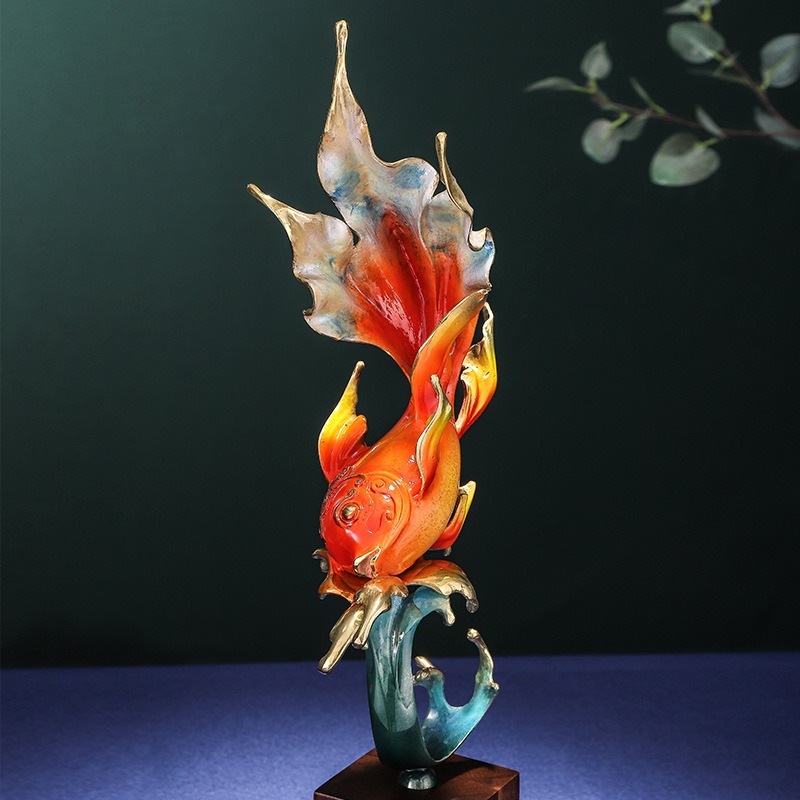 Tượng cá Koi trang trí