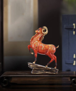 Tượng dê bằng đồng nguyên chất CD1819