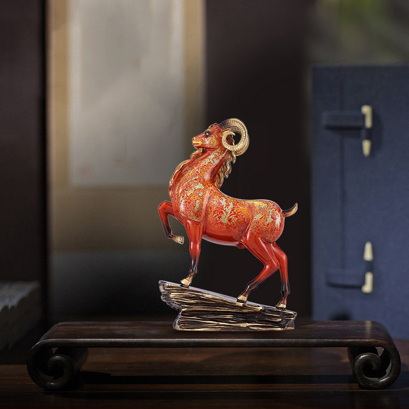 Tượng dê bằng đồng nguyên chất CD1819