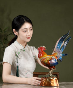Tượng gà trống may mắn