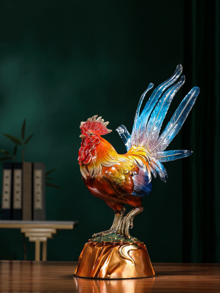 Tượng gà trống may mắn