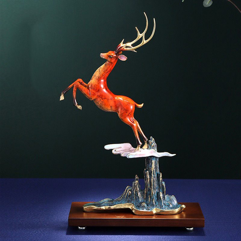 Tượng hươu trang trí văn phòng CD1827 Tượng hươu trang trí văn phòng CD1827
