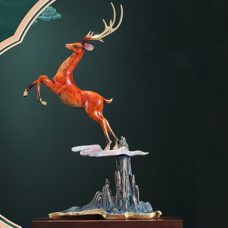 Tượng hươu trang trí văn phòng CD1827