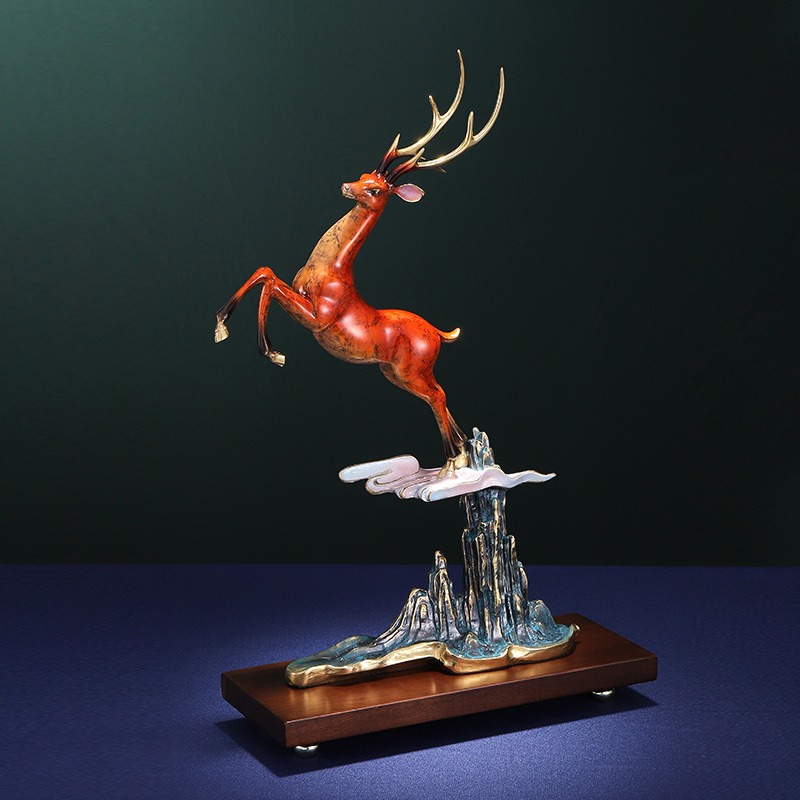 Tượng hươu trang trí văn phòng CD1827