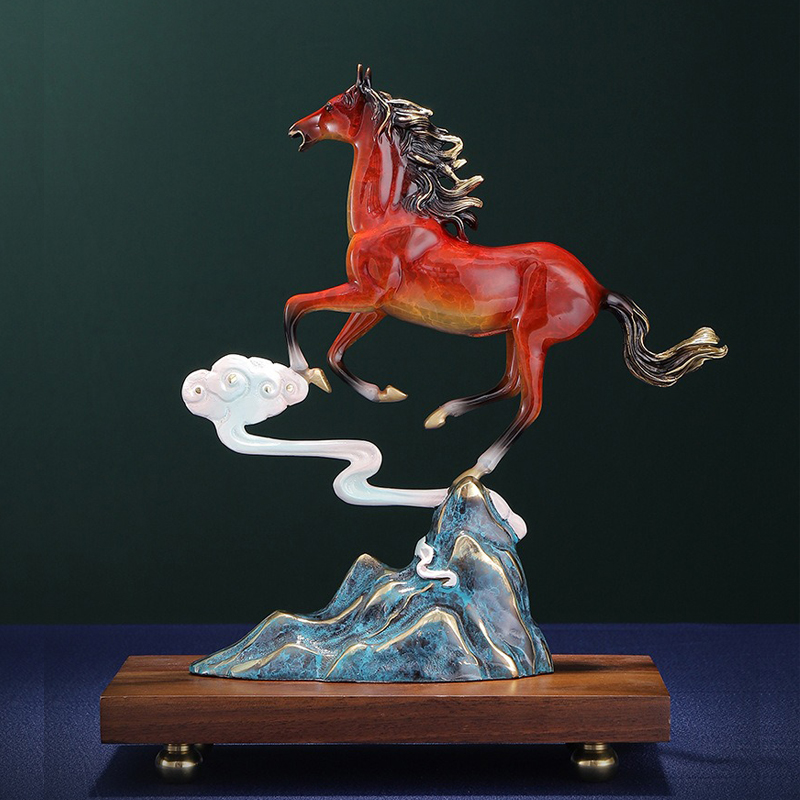 Tượng ngựa cưỡi mây CD1825 Tượng ngựa cưỡi mây CD1825