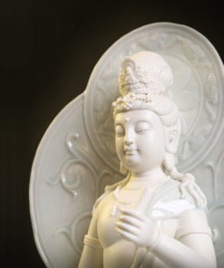 Tượng Phật Văn Thù – Phổ Hiền bằng gốm CD1810