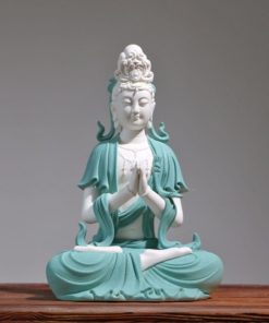 Tượng Quan Thế Âm bằng gốm CD1812