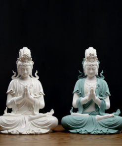 Tượng Quan Thế Âm bằng gốm CD1812