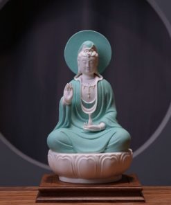 Tượng Quan Thế Âm Bồ Tát bằng sứ trắng CD1814