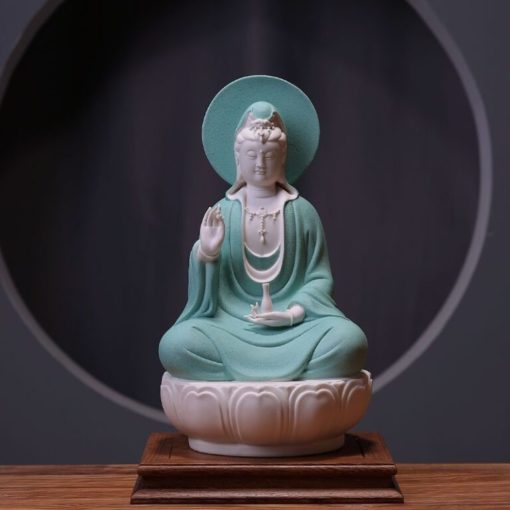 Tượng Quan Thế Âm Bồ Tát bằng sứ trắng CD1814