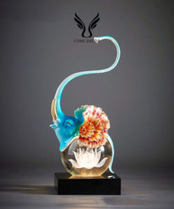 Động vật pha lê kèm đèn led sang trọng