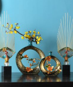 Tượng Con Công Nghệ Thuật Để Bàn