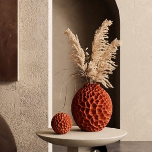 Bình Hoa Gốm Vân Tổ Ong - Shop Decor Hà Nội