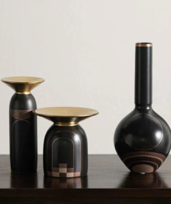 Bộ Chân Nến và Bình Hoa Phong Cách Cổ Điển