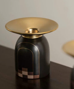 Bộ Chân Nến và Bình Hoa Phong Cách Cổ Điển