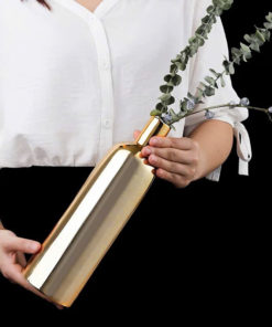 Bộ Lọ Hoa Gốm Mạ Vàng