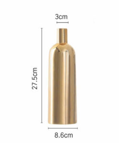 Bộ Lọ Hoa Gốm Mạ Vàng