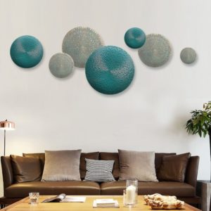 Bộ Phù Điêu 3D Vòng Tròn Giao Thoa