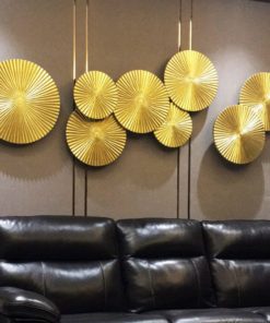 Bộ Phù Điêu 3D Vòng Tròn Hoàng Kim