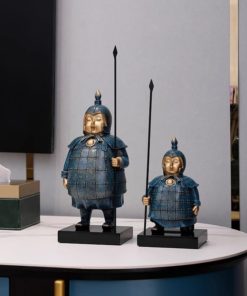 Bộ Tượng Lính Gác Và Chiến Mã Phong Cách Cổ Điển