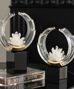 Decor Vầng Trăng Tinh Thể Nghệ Thuật