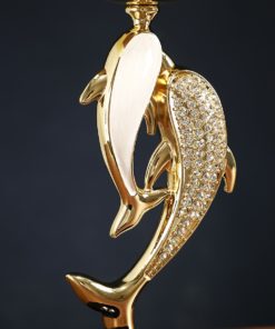 Đồng Hồ Cá Heo Để Bàn