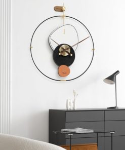 Đồng Hồ Treo Tường Vòng Tròn Kim Gỗ
