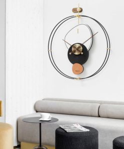 Đồng Hồ Treo Tường Vòng Tròn Kim Gỗ