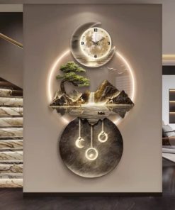 Đồng Hồ Treo Tường Cá Bơi Ngược Dòng