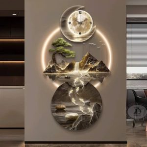 Đồng Hồ Treo Tường Cá Bơi Ngược Dòng