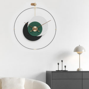 Đồng Hồ Treo Tường Vòng Tròn Sắc Màu Tối Giản