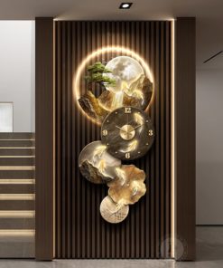 Đồng Hồ Treo Tường Cửu Ngư Liên Hoàn