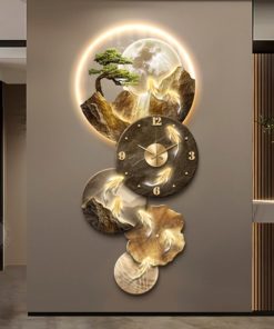 Đồng Hồ Treo Tường Cửu Ngư Liên Hoàn