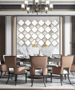 Gương Treo Tường Nghệ Thuật Cỏ Bốn Lá