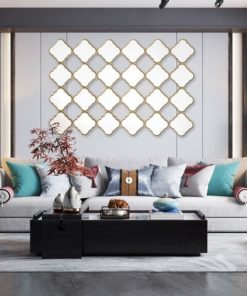 Gương Treo Tường Nghệ Thuật Cỏ Bốn Lá