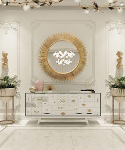 Gương Treo Tường Tối Giản Ánh Kim