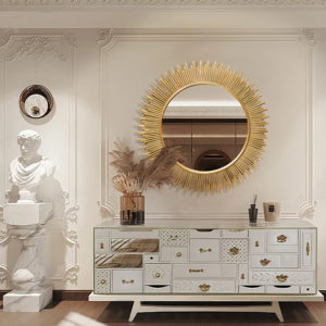 Gương Treo Tường Tối Giản Ánh Kim