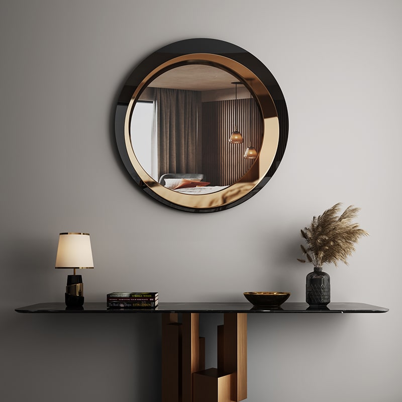 Gương Tròn Hiện Đại Decor Sang Trọng