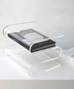 Kệ Tạp Chí 2 Tầng Acrylic Uốn Lượn