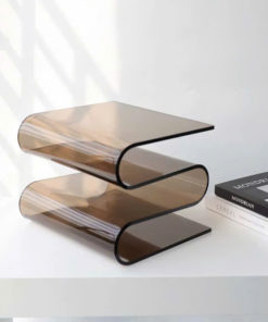 Kệ Tạp Chí 2 Tầng Acrylic Uốn Lượn