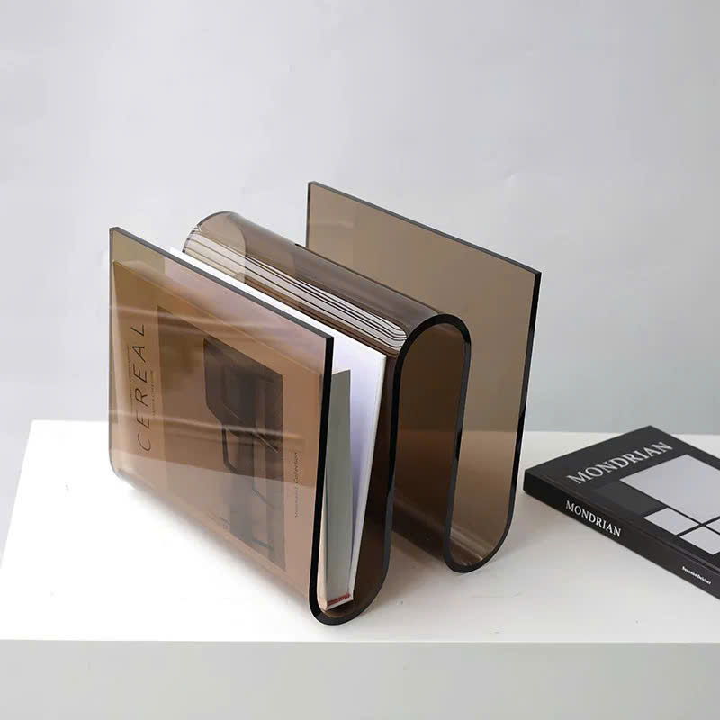 Kệ Tạp Chí 2 Tầng Acrylic Uốn Lượn