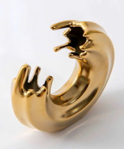 Khối Decor Vòng Xoay Ánh Kim Hiện Đại